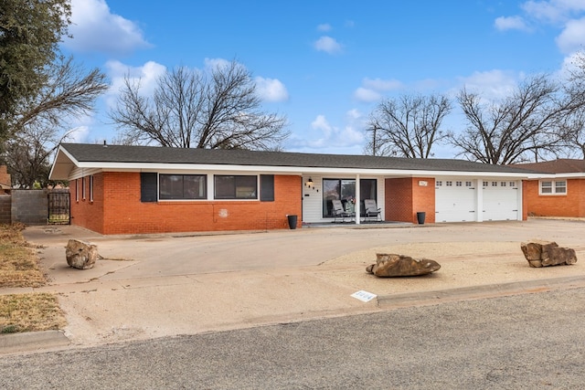 ranch-style house with a garage