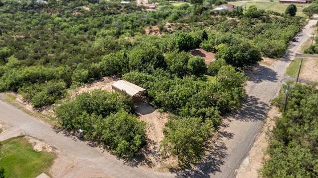 2100 Edgemere Rd, Big Spring, TX 79720 - aerial view of a heavily wooded area