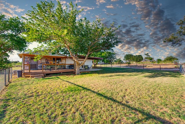 707 E County Rd 132, Midland, TX 79706 - view of yard with a deck
