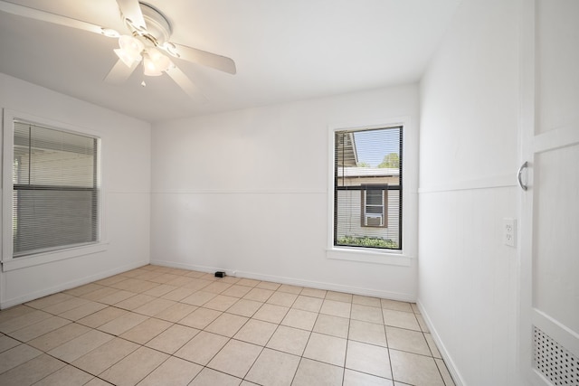 1410 Tucson Rd, Big Spring, TX 79720 - spare room with ceiling fan and light tile patterned flooring
