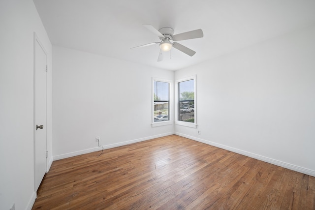1410 Tucson Rd, Big Spring, TX 79720 - empty room featuring wood finished floors and a ceiling fan