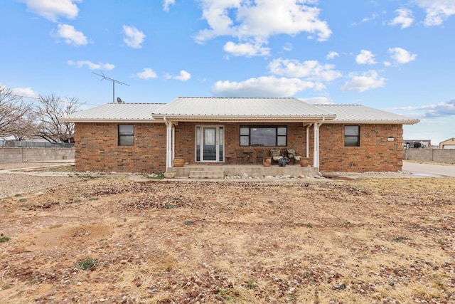 view of rear view of property