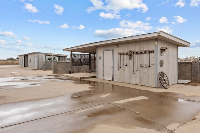 view of outbuilding