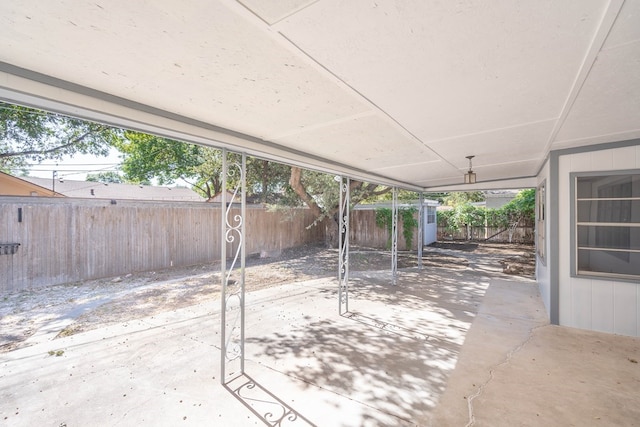 view of patio / terrace with a fenced backyard