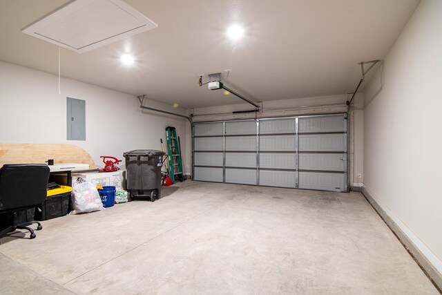 2013 Swenson St, Midland, TX 79705 - garage with electric panel and a garage door opener