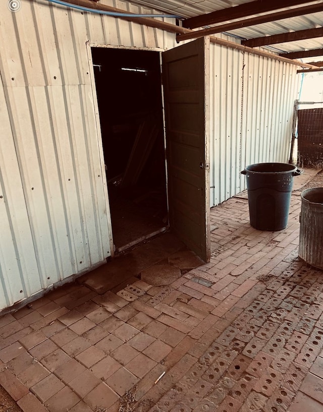 126 Coliseum Dr, Snyder, TX 79549 - below grade area featuring brick floor