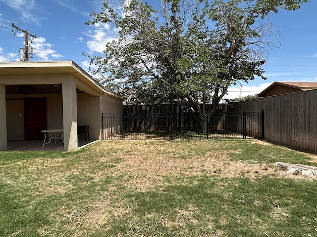 3320 Lancewood Ln, Odessa, TX 79762 - fenced backyard featuring a patio area