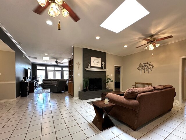 3320 Lancewood Ln, Odessa, TX 79762 - home office with built in study area, light tile patterned floors, ornamental molding, and recessed lighting