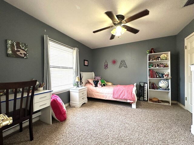 3320 Lancewood Ln, Odessa, TX 79762 - bedroom featuring carpet and a ceiling fan