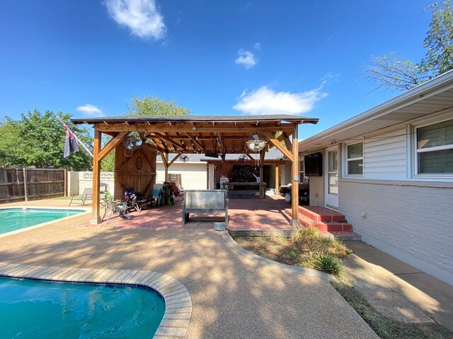 view of pool with a patio