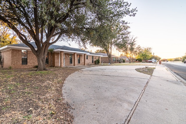 view of ranch-style home