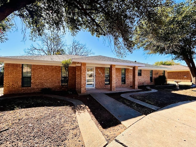 view of ranch-style house