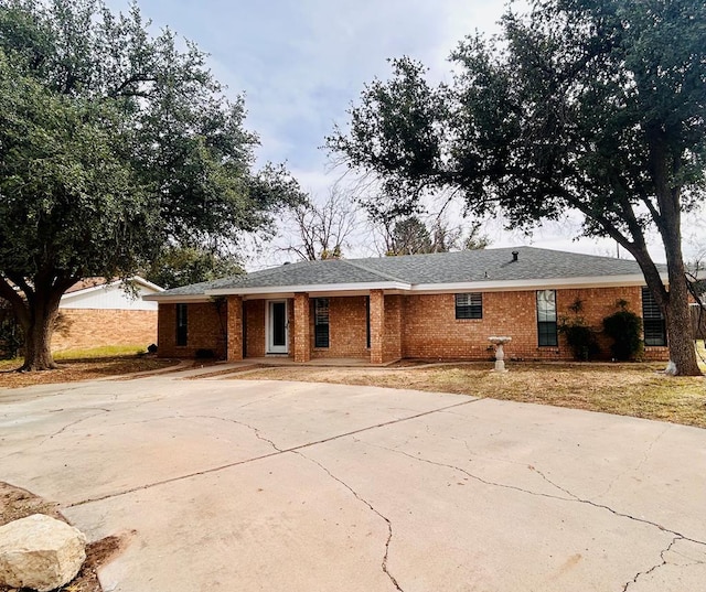 view of ranch-style home