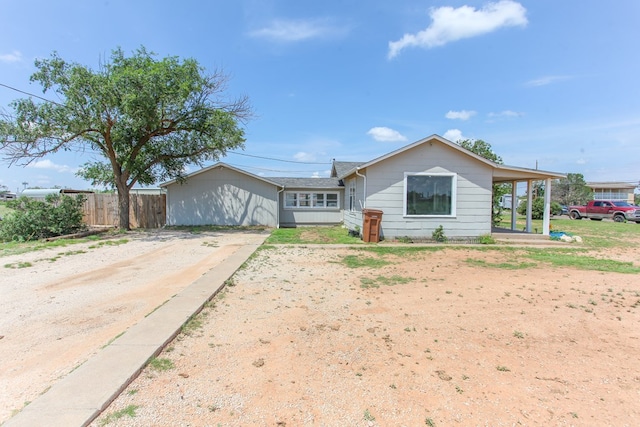 2101 Grace St, Big Spring, TX 79720 - view of single story home