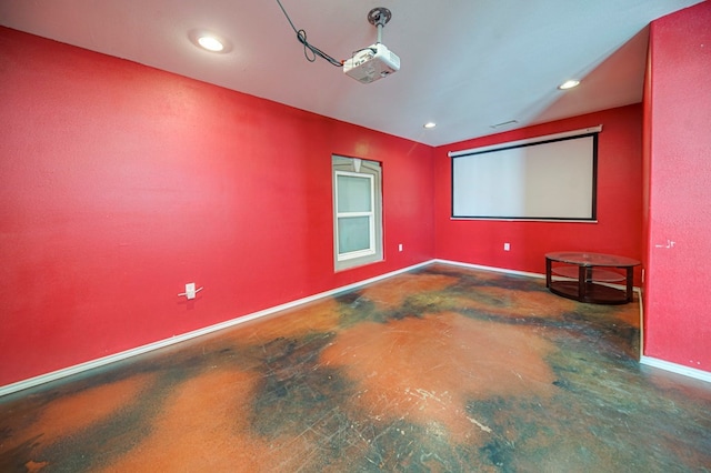 view of home theater room