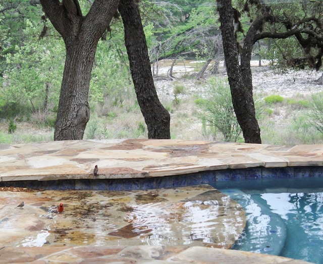 details with a pool