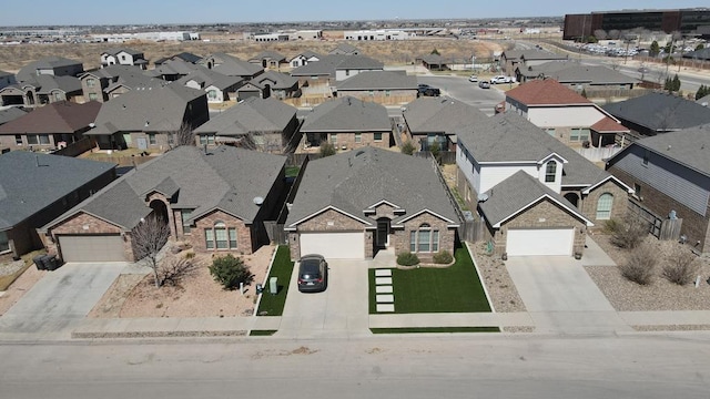 birds eye view of property featuring a residential view