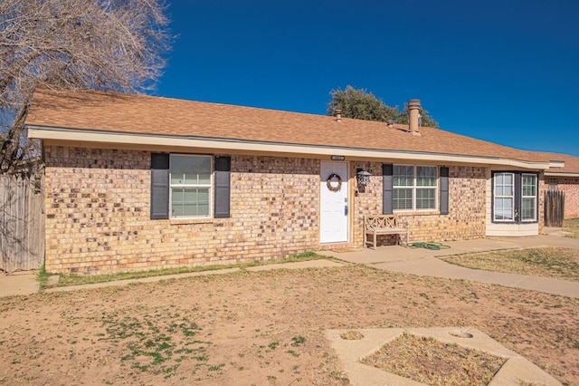 view of ranch-style house