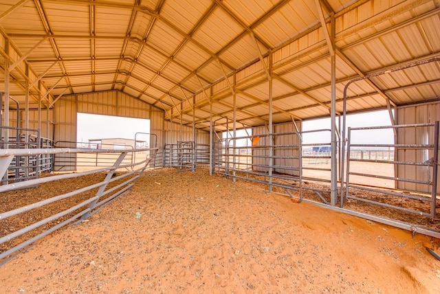 view of horse barn