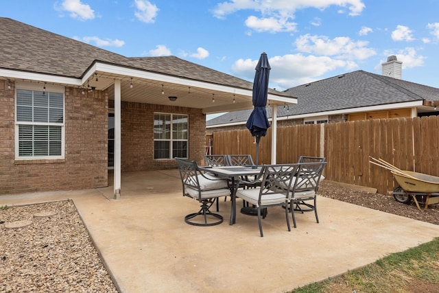 403 Mile High Ln, Midland, TX 79706 - view of patio with outdoor dining space