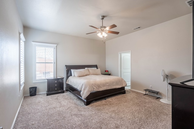 807 Bronco Ct, Midland, TX 79705 - bedroom featuring carpet flooring and ceiling fan
