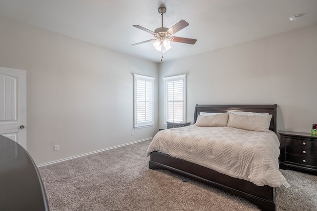 807 Bronco Ct, Midland, TX 79705 - bedroom with carpet and ceiling fan