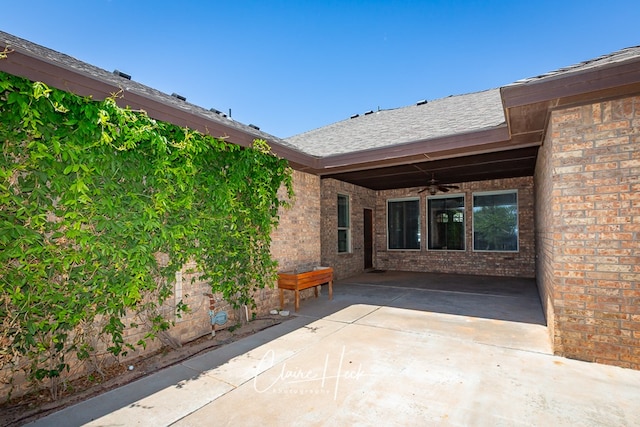 5305 Wimberley Spring Ct, Midland, TX 79707 - view of patio / terrace featuring a ceiling fan