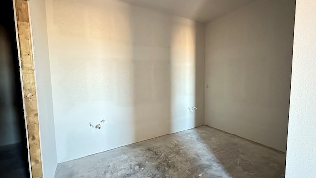 empty room with concrete floors