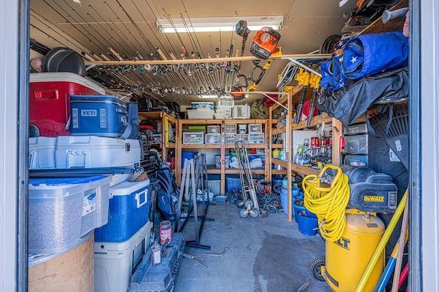 view of storage room