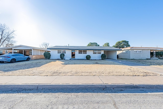 view of ranch-style house