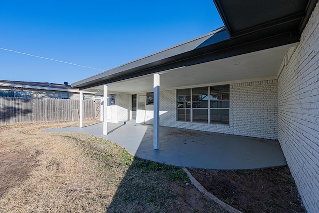 exterior space with a patio area