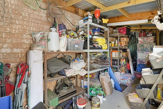 view of storage room