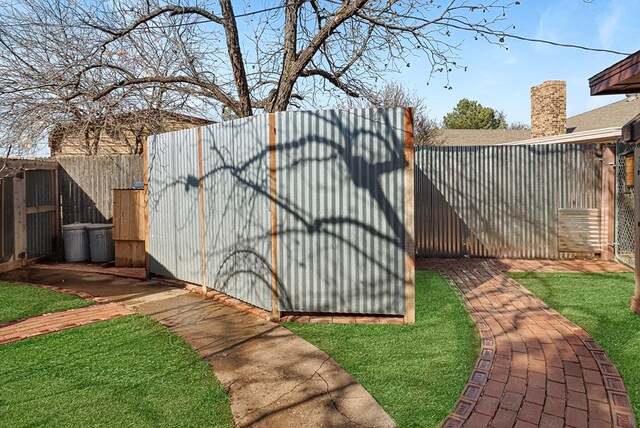 view of outbuilding featuring fence private yard