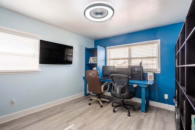 1829 Petroleum Dr, Odessa, TX 79762 - office with wood finished floors and baseboards