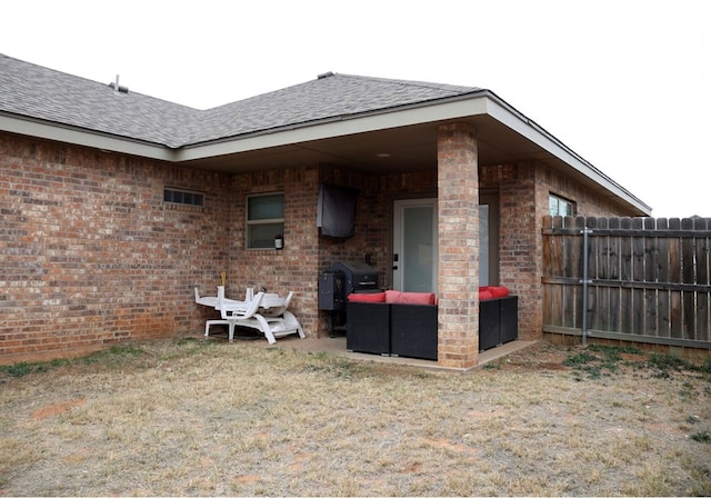 exterior space featuring fence