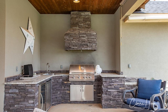 5300 Balfour Ct, Midland, TX 79707 - view of patio with a sink and area for grilling