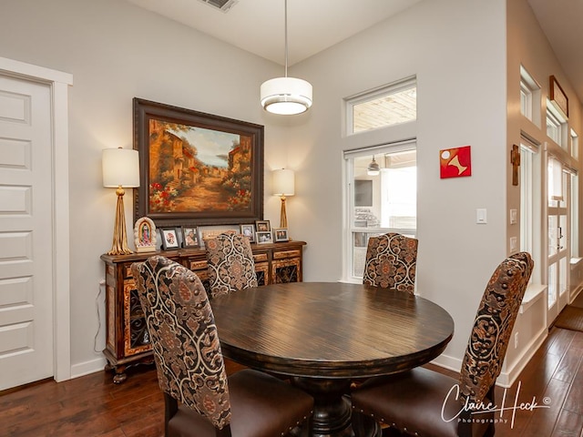 5300 Balfour Ct, Midland, TX 79707 - dining room featuring dark wood finished floors