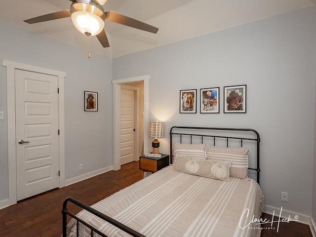 5300 Balfour Ct, Midland, TX 79707 - bedroom featuring wood finished floors and a ceiling fan