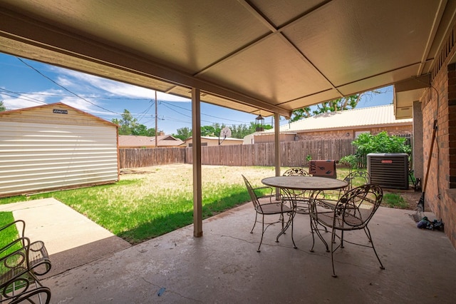 4003 Angelina Dr, Midland, TX 79705 - view of patio / terrace featuring cooling unit and outdoor dining area