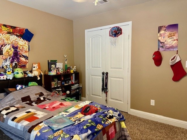 6712 Spur Dr, Midland, TX 79705 - bedroom featuring carpet flooring and a closet