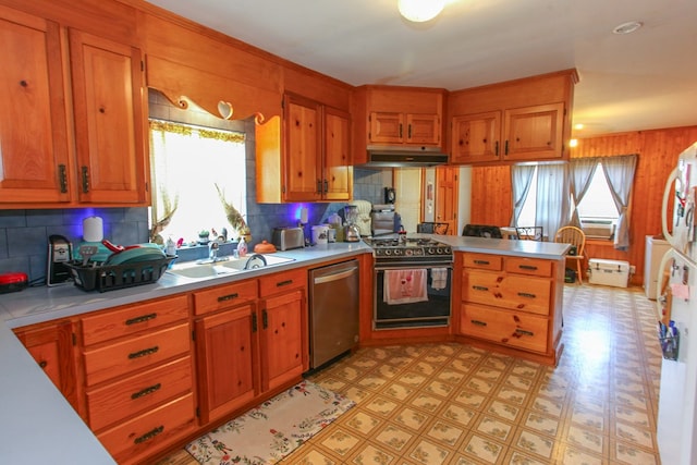 4610 Wasson Rd, Big Spring, TX 79720 - kitchen featuring light floors, a peninsula, plenty of natural light, and light countertops