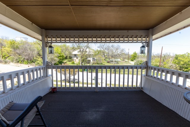 view of balcony