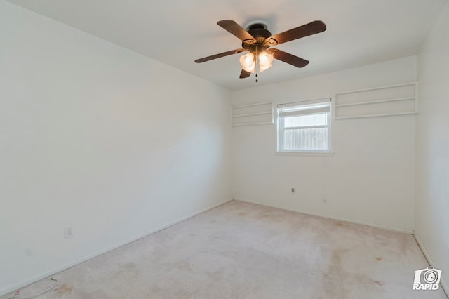 404 E Dormard Ave, Midland, TX 79705 - carpeted empty room featuring ceiling fan and baseboards