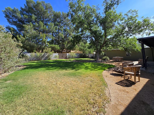 1200 W Cuthbert Ave, Midland, TX 79701 - fenced backyard with a patio area