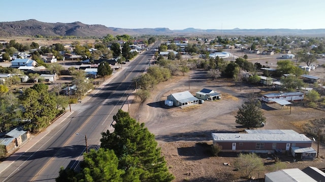 bird's eye view featuring a mountain view