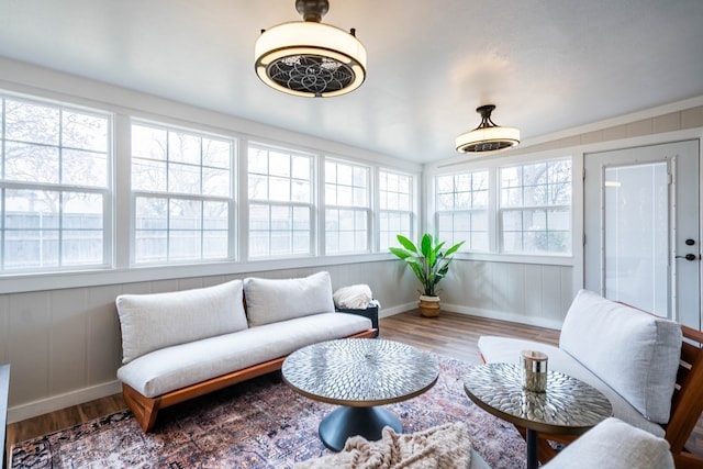 view of sunroom / solarium