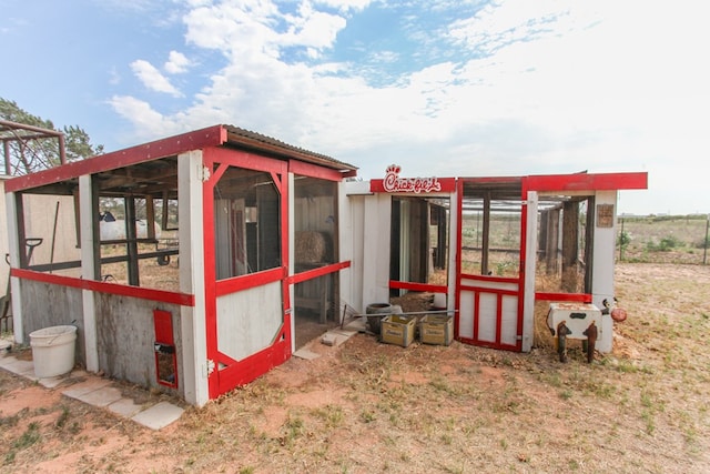 view of poultry coop