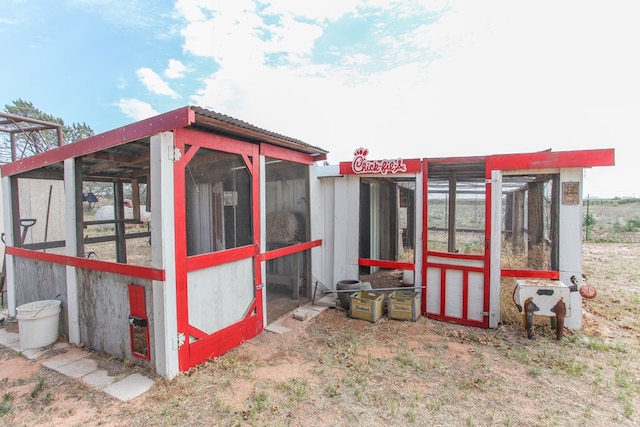 view of poultry coop