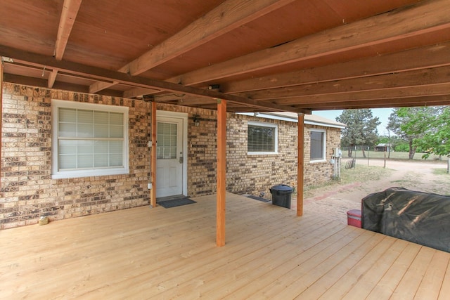 view of deck