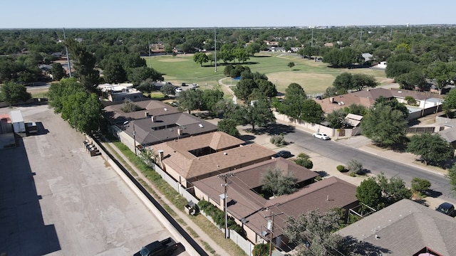 1017 Ward St, Midland, TX 79701 - aerial perspective of suburban area with a golf club